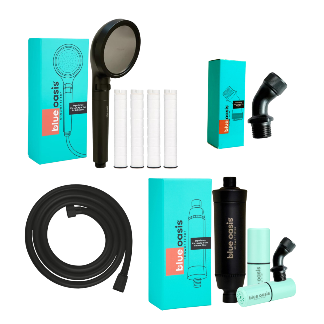 Ultra Blue Oasis Shower Filter Black